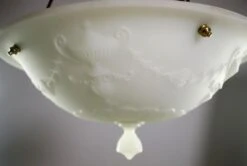 Victorian Molded Milk Glass Hanging Pendant Light 19 Victorian Molded Milk Glass Hanging Pendant Light -OGT Sale Store q279982 06