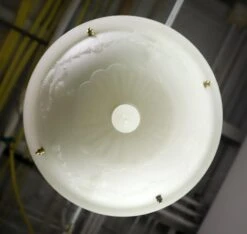 Victorian Molded Milk Glass Hanging Pendant Light 25 Victorian Molded Milk Glass Hanging Pendant Light -OGT Sale Store q279982 12