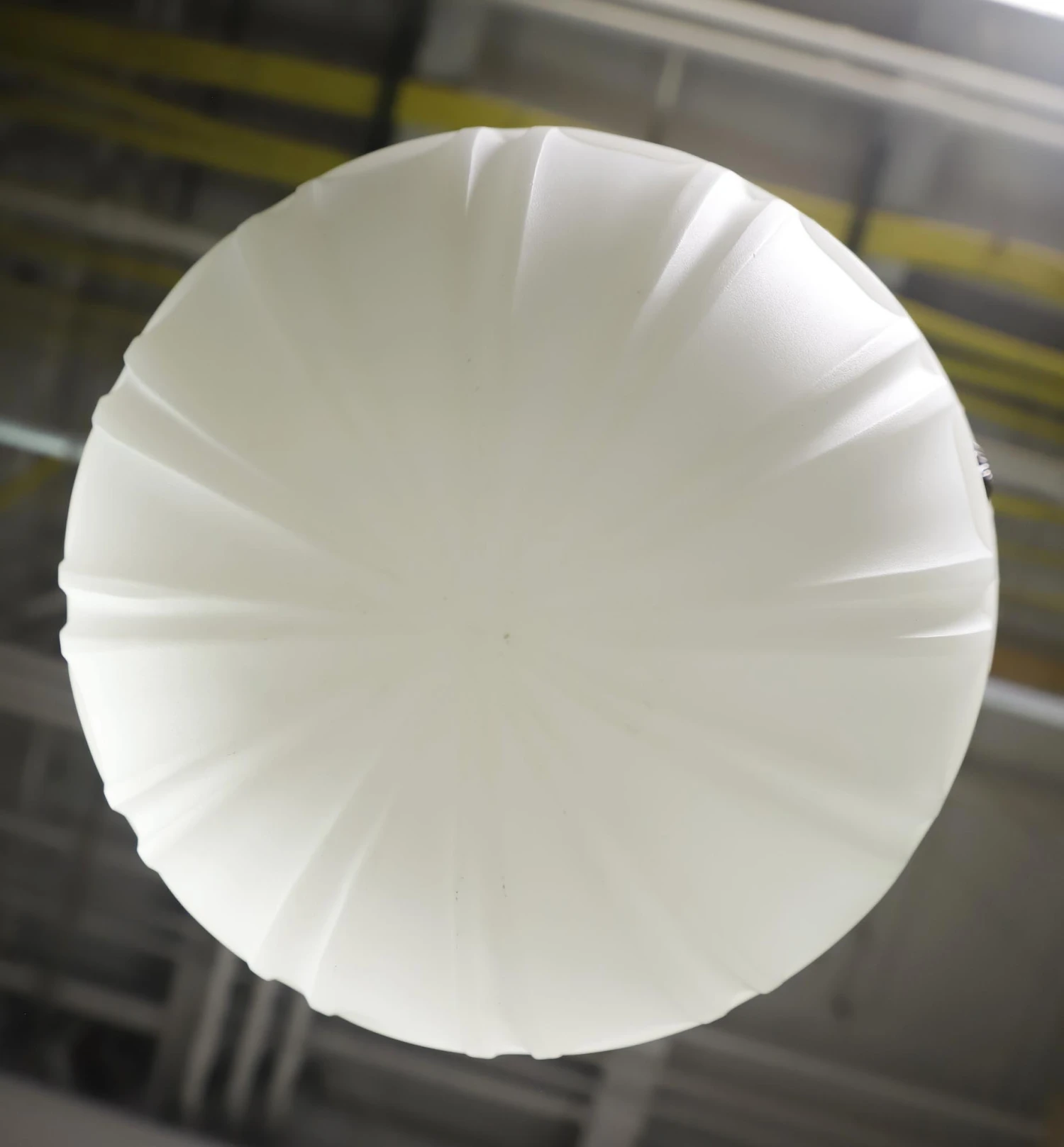 Victorian Ridged Milk Glass Hanging Pendant Light 9 Victorian Ridged Milk Glass Hanging Pendant Light - Image 7