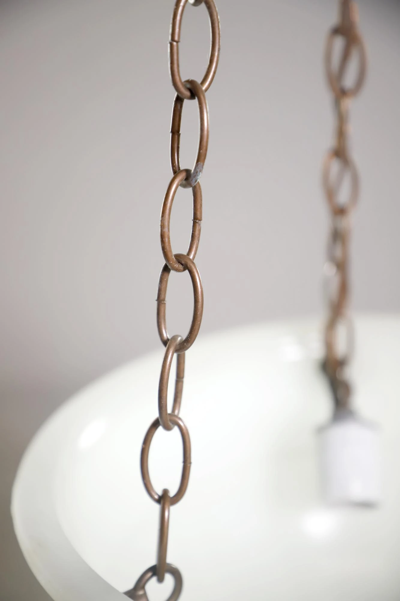 Victorian Ridged Milk Glass Hanging Pendant Light 11 Victorian Ridged Milk Glass Hanging Pendant Light - Image 9