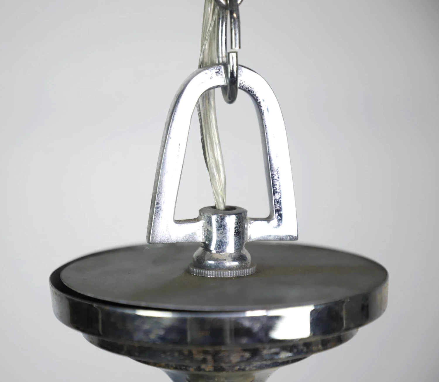 Modern White Hand Blown Glass Flush Mount Pendant Light 13 Modern White Hand Blown Glass Flush Mount Pendant Light - Image 11