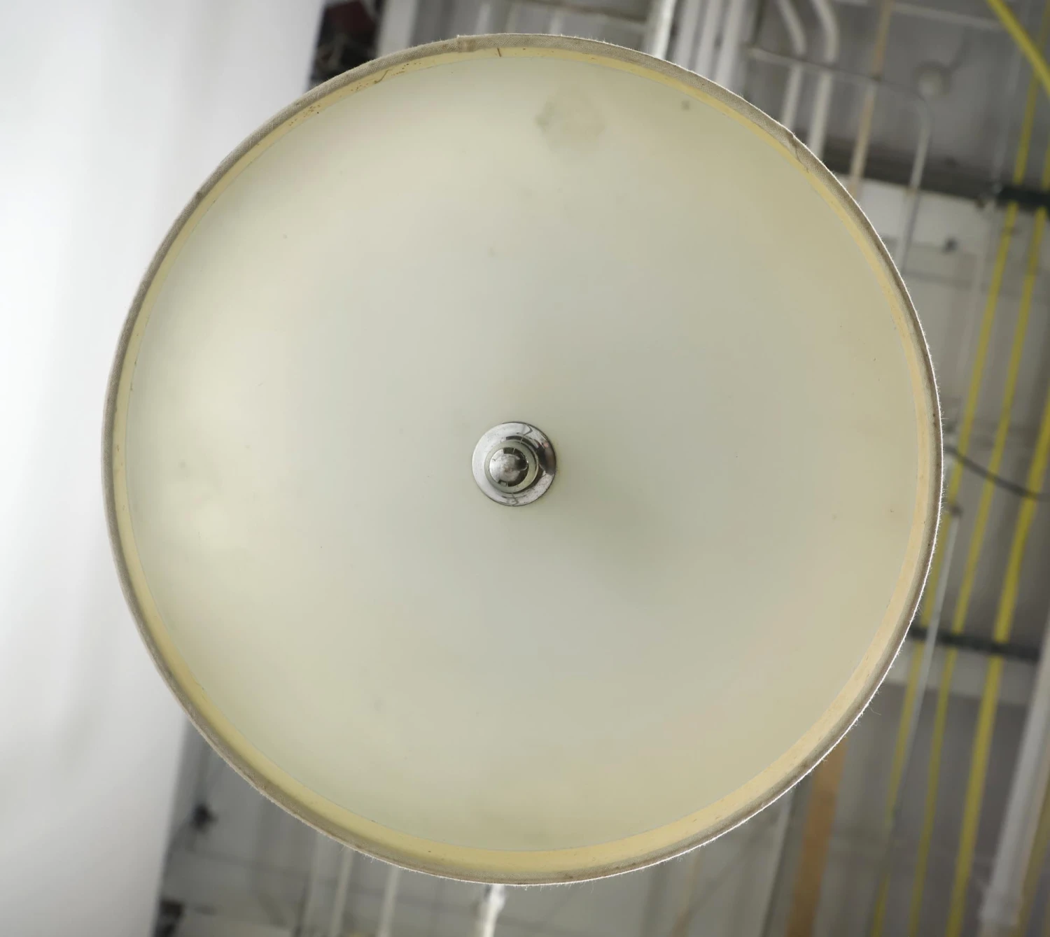 Modern White Hand Blown Glass Flush Mount Pendant Light 16 Modern White Hand Blown Glass Flush Mount Pendant Light - Image 14