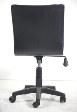 Contemporary Black Faux Leather Office Chair With Metallic Lining 16 Contemporary Black Faux Leather Office Chair With Metallic Lining -OGT Sale Store q279989 05