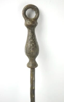 Set Of 3 Antique Matching Cast Iron Fireplace Tools 20 Set Of 3 Antique Matching Cast Iron Fireplace Tools -OGT Sale Store q280016 09