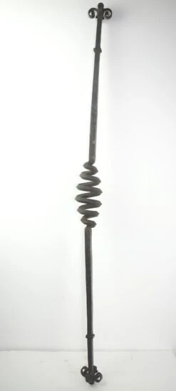 Antique 49 In. Iron Fireplace Andiron Crossbar 11 Antique 49 In. Iron Fireplace Andiron Crossbar -OGT Sale Store q280020 05