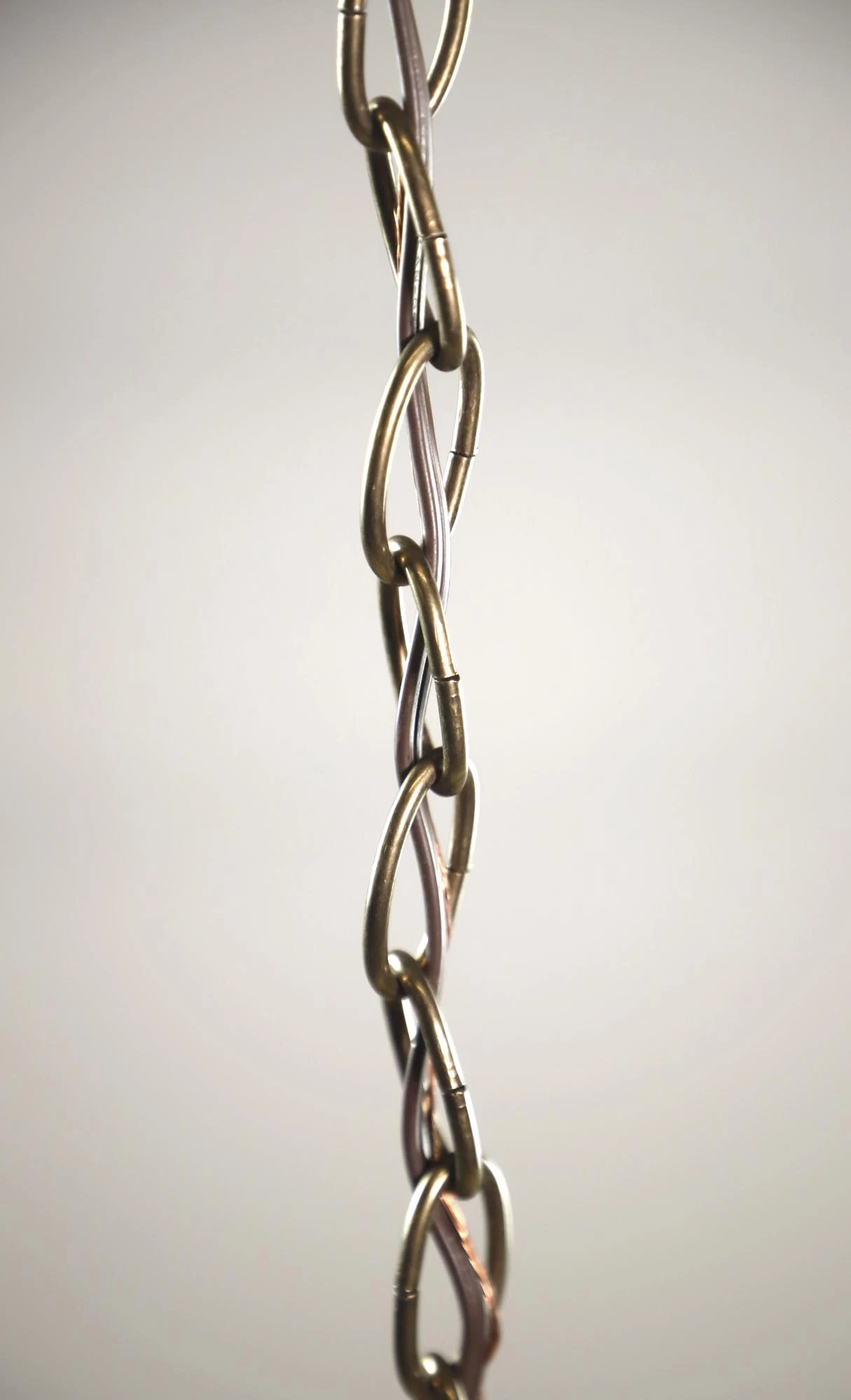 Antique Traditional Milk Glass Brass Chain Pendant Light 6 Antique Traditional Milk Glass Brass Chain Pendant Light - Image 4