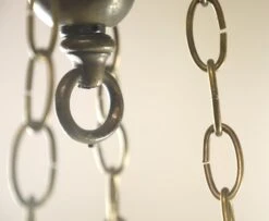 Victorian Figural Dish Glass Brass Chain Pendant Light 19 Victorian Figural Dish Glass Brass Chain Pendant Light -OGT Sale Store q280034 08