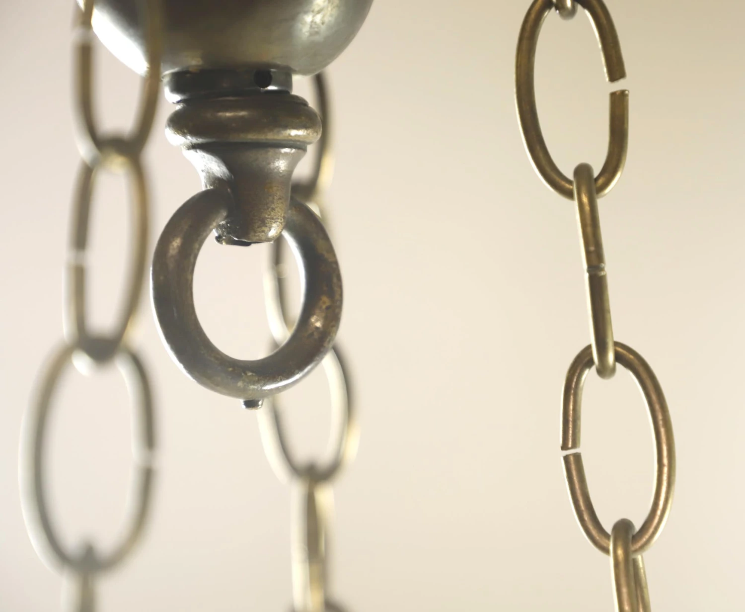 Victorian Figural Dish Glass Brass Chain Pendant Light 10 Victorian Figural Dish Glass Brass Chain Pendant Light - Image 8