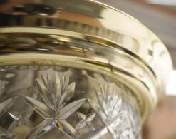 Modern Etched Glass & Polished Brass Flush Mount Light -OGT Sale Store q280059 04