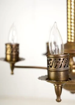 Antique Traditional 5 Arm Brass Chandelier 18 Antique Traditional 5 Arm Brass Chandelier -OGT Sale Store q280062 05