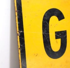 European Black & Yellow Steel European Goudron Street Sign 15 European Black & Yellow Steel European Goudron Street Sign -OGT Sale Store q280068 06