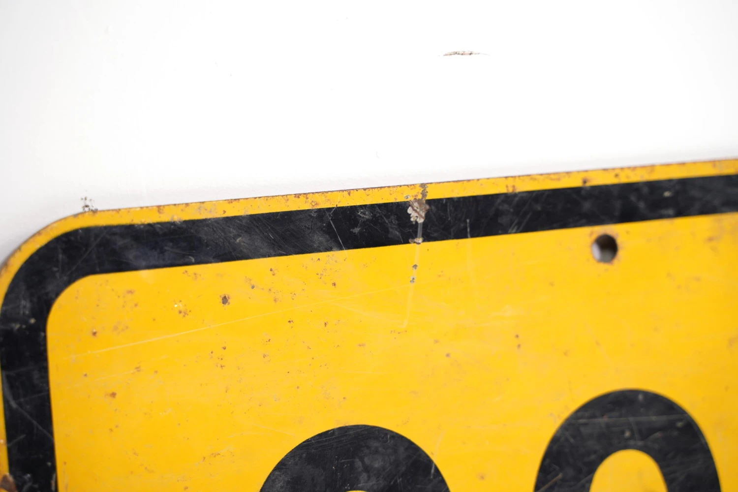 European Black & Yellow Steel European Goudron Street Sign 9 European Black & Yellow Steel European Goudron Street Sign - Image 7