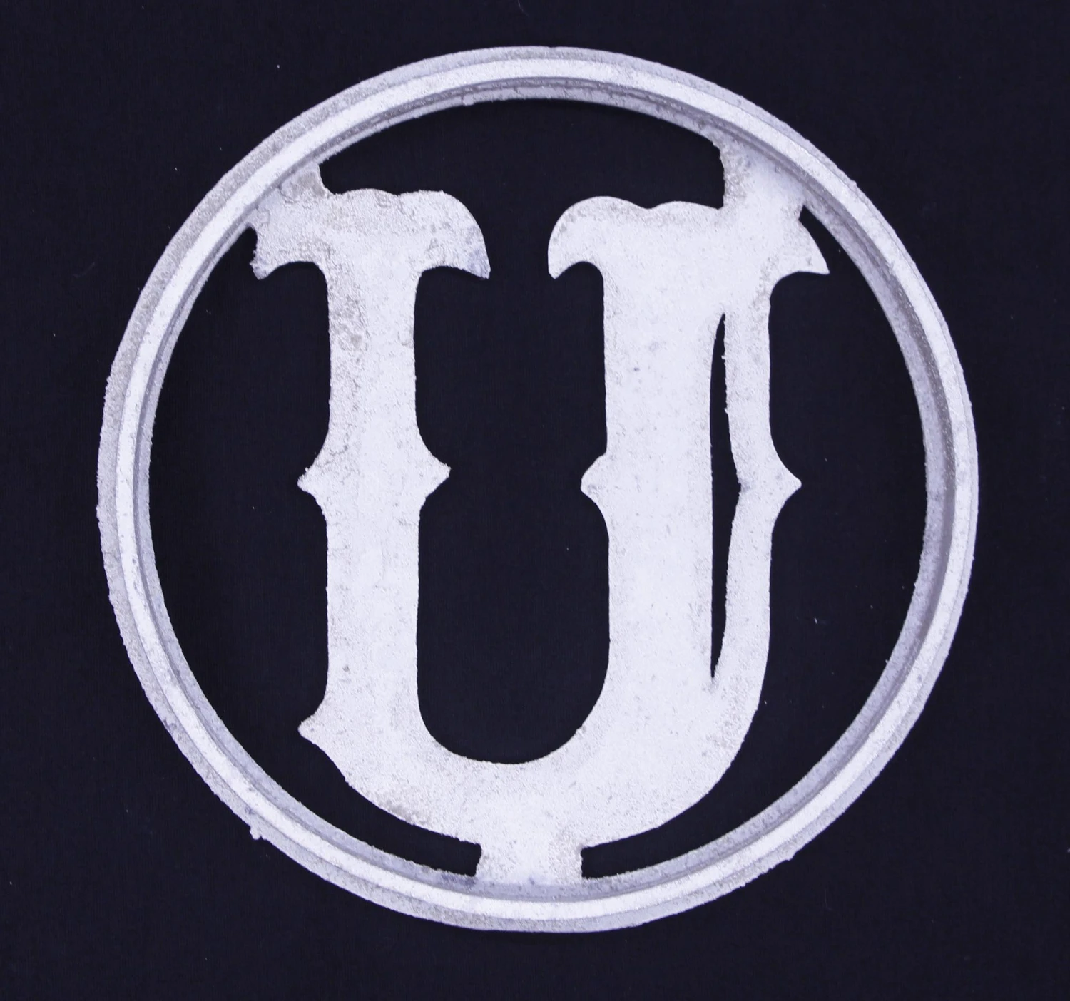 Vintage Emblematic Aluminum Circular U Applique 6 Vintage Emblematic Aluminum Circular U Applique - Image 4