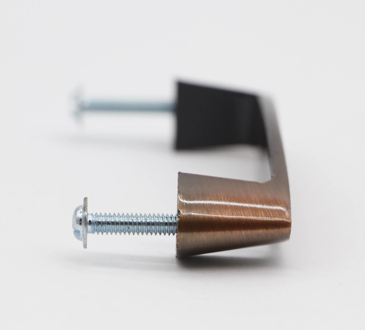 Olde New Stock 3.5 In. Brushed Dark Brass Bridge Drawer Pull 6 Olde New Stock 3.5 In. Brushed Dark Brass Bridge Drawer Pull - Image 4