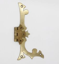 Pair Vintage Brass Door Strap Cabinet Furniture Hinges 12 Pair Vintage Brass Door Strap Cabinet Furniture Hinges -OGT Sale Store q280212 04