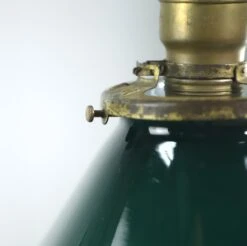 Industrial Green Frosted Globe Glass Brass Pendant Light 12 Industrial Green Frosted Globe Glass Brass Pendant Light -OGT Sale Store q280221 05