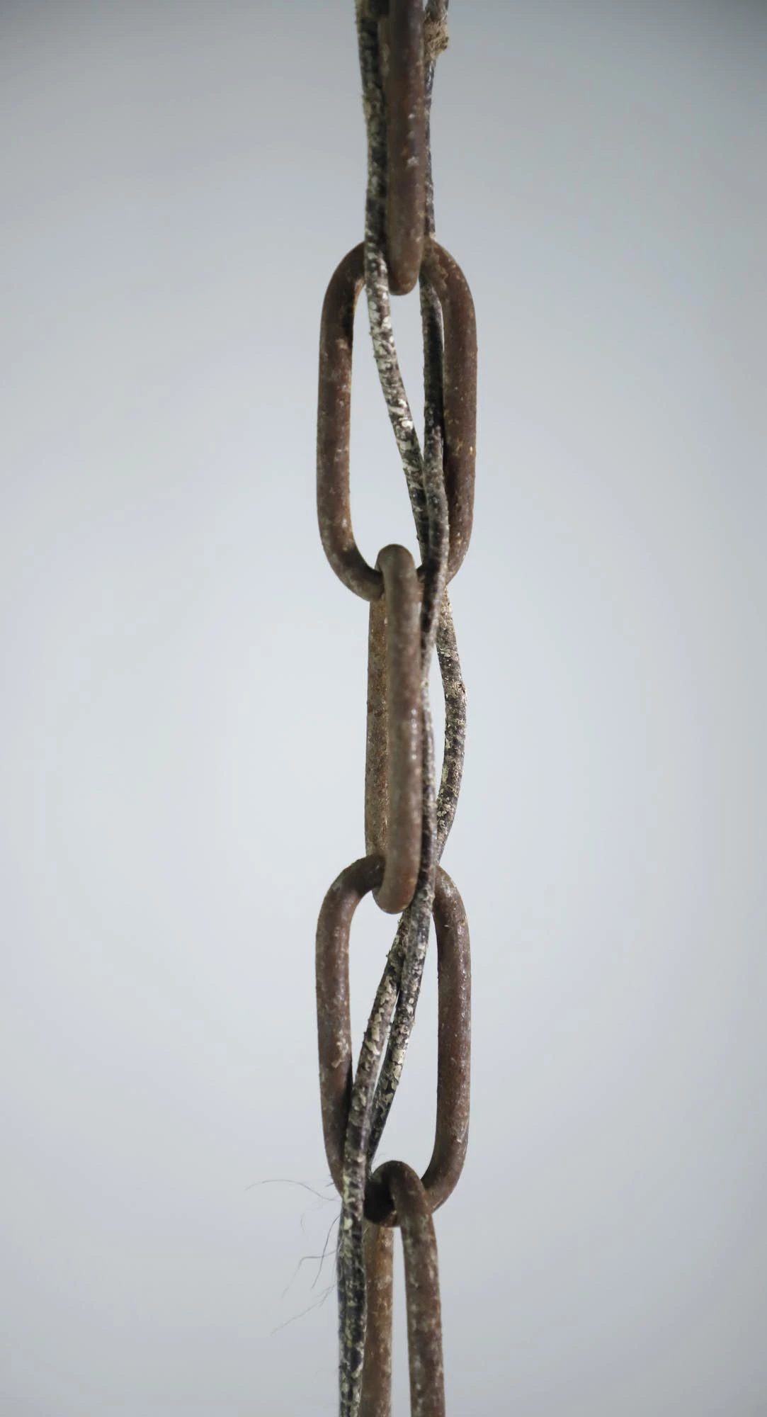 Antique 8 In. Milk Glass Brass Chain Schoolhouse Pendant Light 7 Antique 8 In. Milk Glass Brass Chain Schoolhouse Pendant Light - Image 5