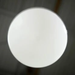 Antique 8 In. Milk Glass Brass Chain Schoolhouse Pendant Light 19 Antique 8 In. Milk Glass Brass Chain Schoolhouse Pendant Light -OGT Sale Store q280257 09