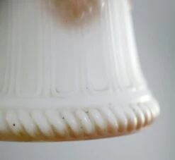 Antique Pink & White Milk Glass Brass Chain Pendant Light 16 Antique Pink & White Milk Glass Brass Chain Pendant Light -OGT Sale Store q280284 06