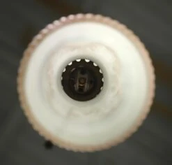 Antique Pink & White Milk Glass Brass Chain Pendant Light 19 Antique Pink & White Milk Glass Brass Chain Pendant Light -OGT Sale Store q280284 09