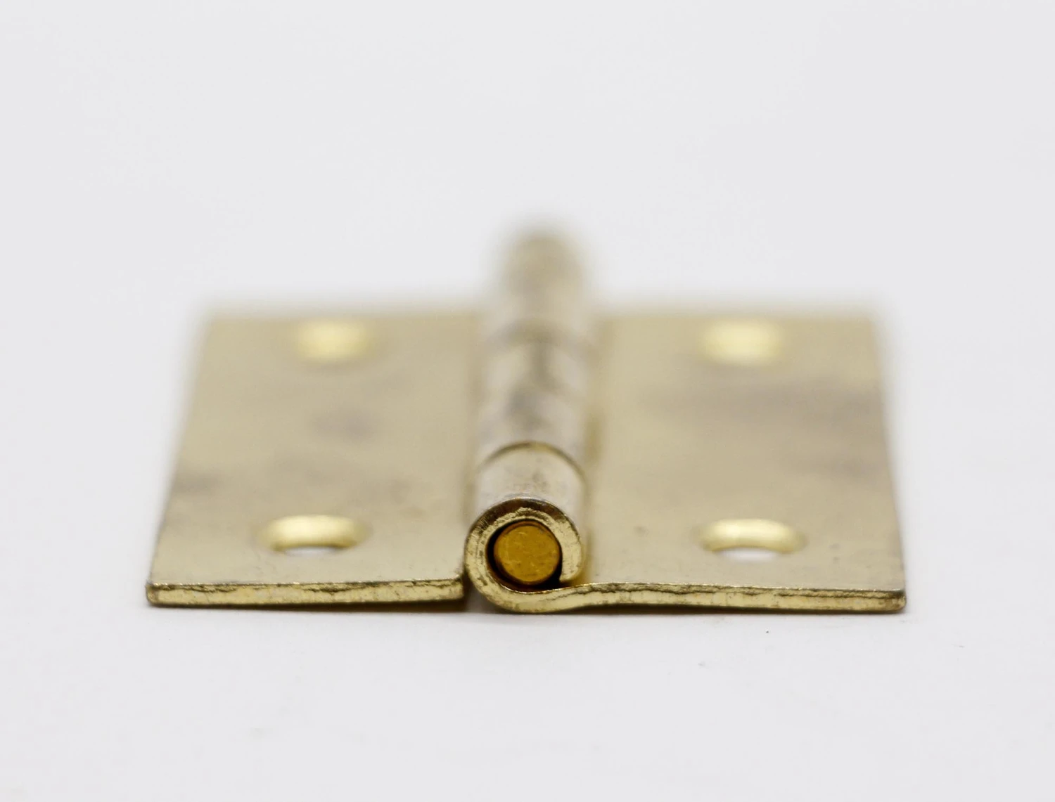 Set Of 4 Polished Brass Over Steel 2 X 1.75 Butt Cabinet Hinges 7 Set Of 4 Polished Brass Over Steel 2 X 1.75 Butt Cabinet Hinges - Image 5