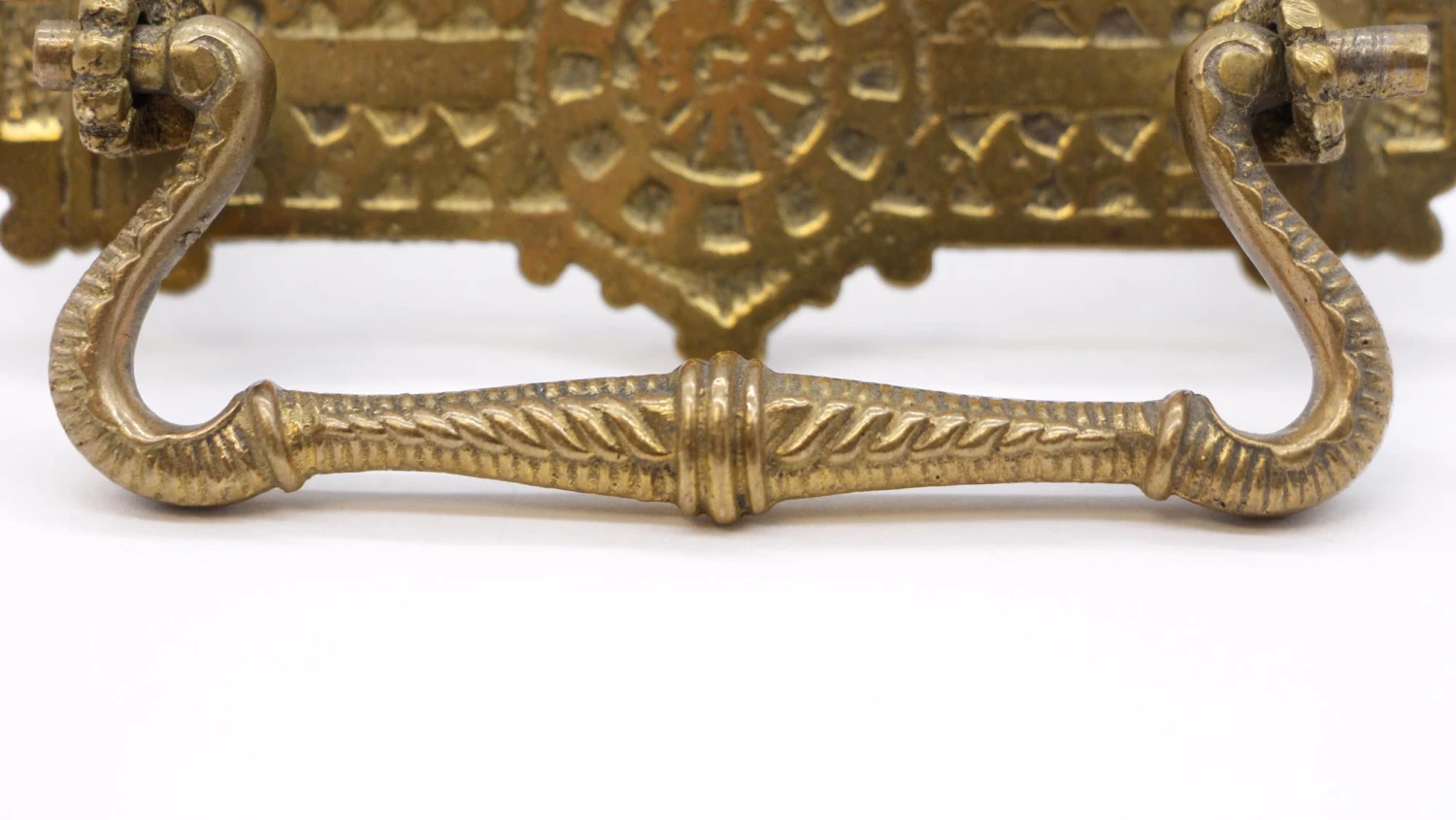 Vintage Aesthetic 4.375 In. Brass Bridge Drawer Pull 6 Vintage Aesthetic 4.375 In. Brass Bridge Drawer Pull - Image 4