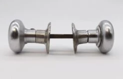 Vintage Brushed Nickeled Brass Passage Door Knob Set 14 Vintage Brushed Nickeled Brass Passage Door Knob Set -OGT Sale Store q280383 04