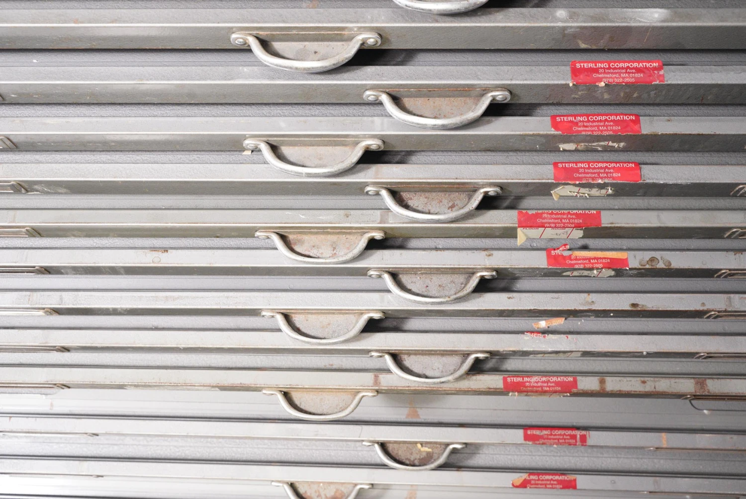 Sterling Steel 20 Drawer Map Flat File Cabinet Unit 11 Sterling Steel 20 Drawer Map Flat File Cabinet Unit - Image 9