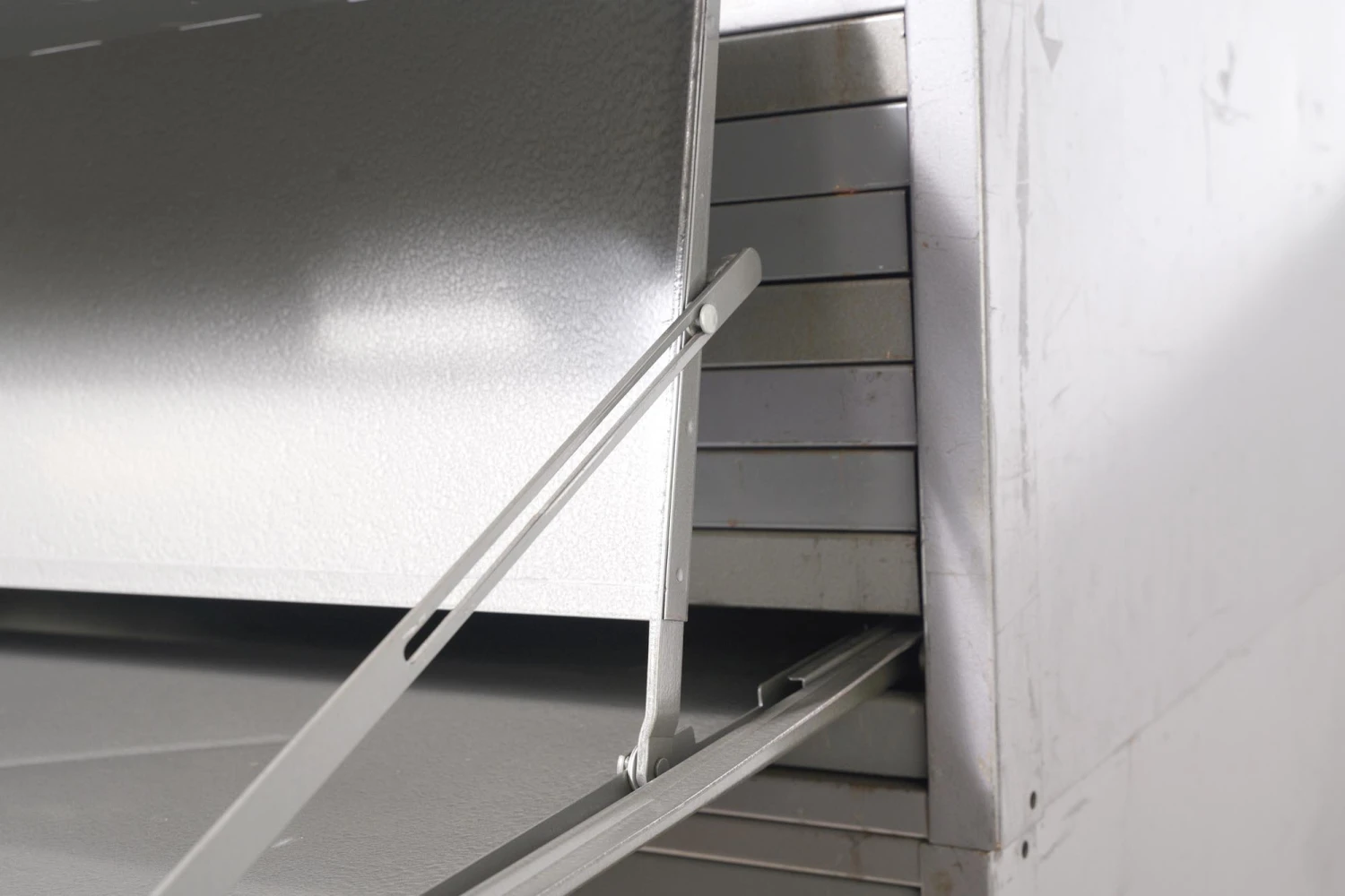 Flat Steel File Cabinet With Fold Out Table In Each Drawer 7 Flat Steel File Cabinet With Fold Out Table In Each Drawer - Image 5