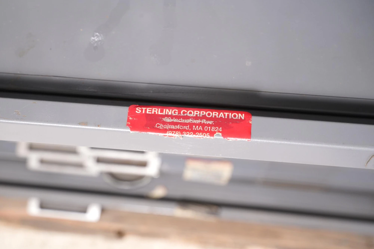 Flat Steel File Cabinet With Fold Out Table In Each Drawer 11 Flat Steel File Cabinet With Fold Out Table In Each Drawer - Image 9