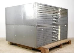 Reclaimed 20 Drawer Steel Flat Map Stack Cabinet 19 Reclaimed 20 Drawer Steel Flat Map Stack Cabinet -OGT Sale Store q280478 07