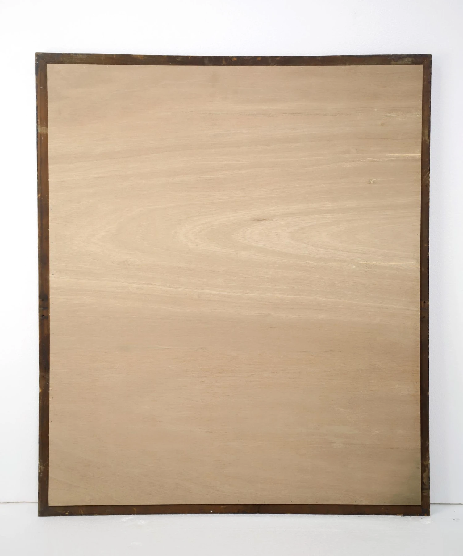 Refurbished Beveled Black Wood Wall Mirror 40 X 34 8 Refurbished Beveled Black Wood Wall Mirror 40 X 34 - Image 6