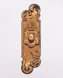 Pair Of 11.75 In. Coppered Brass Art Nouveau Door Push Plates -OGT Sale Store q280515 06