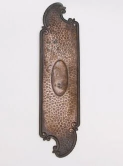 Vintage 12 In. Art Nouveau Copper Plated Brass Door Push Plate 11 Vintage 12 In. Art Nouveau Copper Plated Brass Door Push Plate -OGT Sale Store q280517 05
