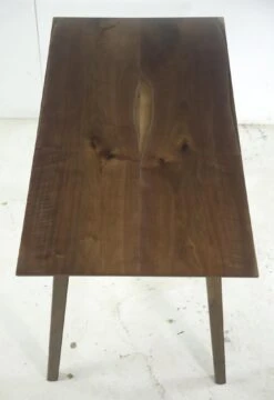 Handcrafted 4.5 Ft. Walnut Taper Legs Dining Table 16 Handcrafted 4.5 Ft. Walnut Taper Legs Dining Table -OGT Sale Store q280545 07