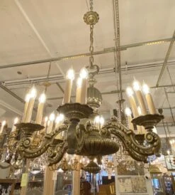 Antique 6 Arm 18 Light French Bronze Chandelier 21 Antique 6 Arm 18 Light French Bronze Chandelier -OGT Sale Store q281701 05