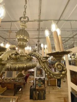 Antique 6 Arm 18 Light French Bronze Chandelier 23 Antique 6 Arm 18 Light French Bronze Chandelier -OGT Sale Store q281701 07