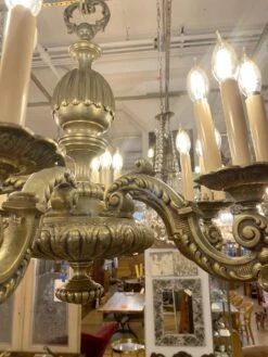 Antique 6 Arm 18 Light French Bronze Chandelier 24 Antique 6 Arm 18 Light French Bronze Chandelier -OGT Sale Store q281701 08