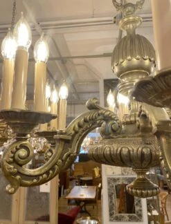 Antique 6 Arm 18 Light French Bronze Chandelier 25 Antique 6 Arm 18 Light French Bronze Chandelier -OGT Sale Store q281701 09