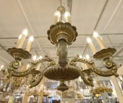 Antique 6 Arm 18 Light French Bronze Chandelier 28 Antique 6 Arm 18 Light French Bronze Chandelier -OGT Sale Store q281701 12