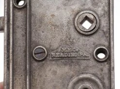 Antique M.H.C Reading Cast Iron Surface Rim Door Lock With Key 16 Antique M.H.C Reading Cast Iron Surface Rim Door Lock With Key -OGT Sale Store q281746 05