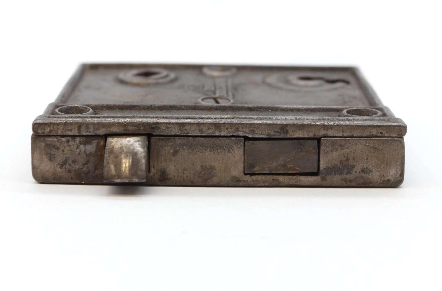 Antique M.H.C Reading Cast Iron Surface Rim Door Lock With Key 8 Antique M.H.C Reading Cast Iron Surface Rim Door Lock With Key - Image 6