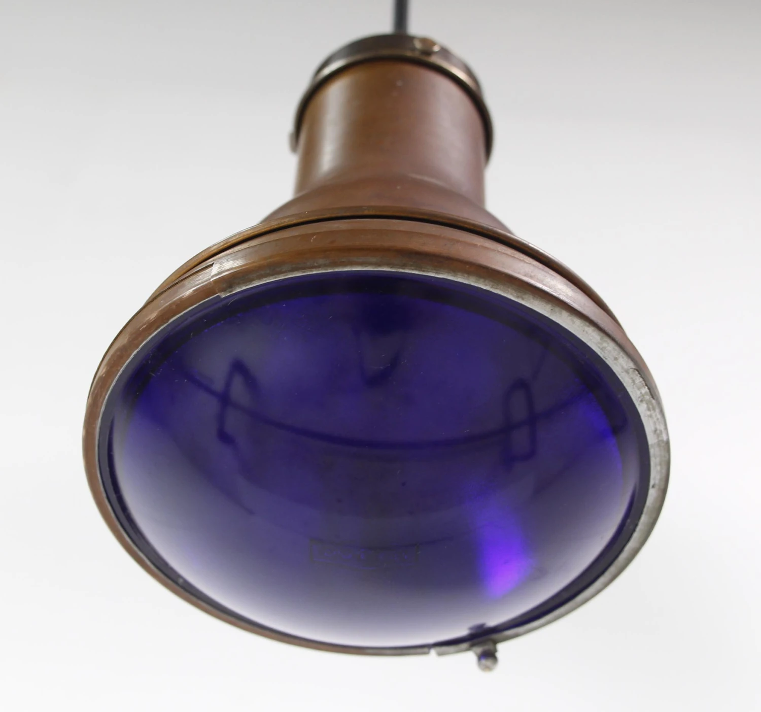 Reclaimed Philadelphia Civic Center Copper & Glass Stage Pendant Light 11 Reclaimed Philadelphia Civic Center Copper & Glass Stage Pendant Light - Image 9