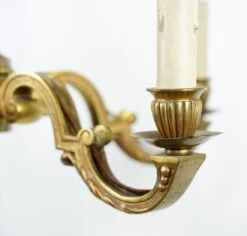 Art Deco 5 Arm Cast Brass 22 In. Chandelier 25 Art Deco 5 Arm Cast Brass 22 In. Chandelier -OGT Sale Store q281783 09