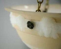 Prewar Antique Cast Milk Glass Figural Pendant Light -OGT Sale Store q281848 05