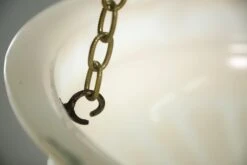 Prewar Antique Cast Milk Glass Figural Pendant Light -OGT Sale Store q281848 08