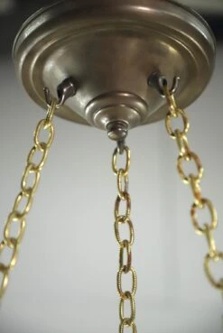 Prewar Antique Cast Milk Glass Figural Pendant Light -OGT Sale Store q281848 10