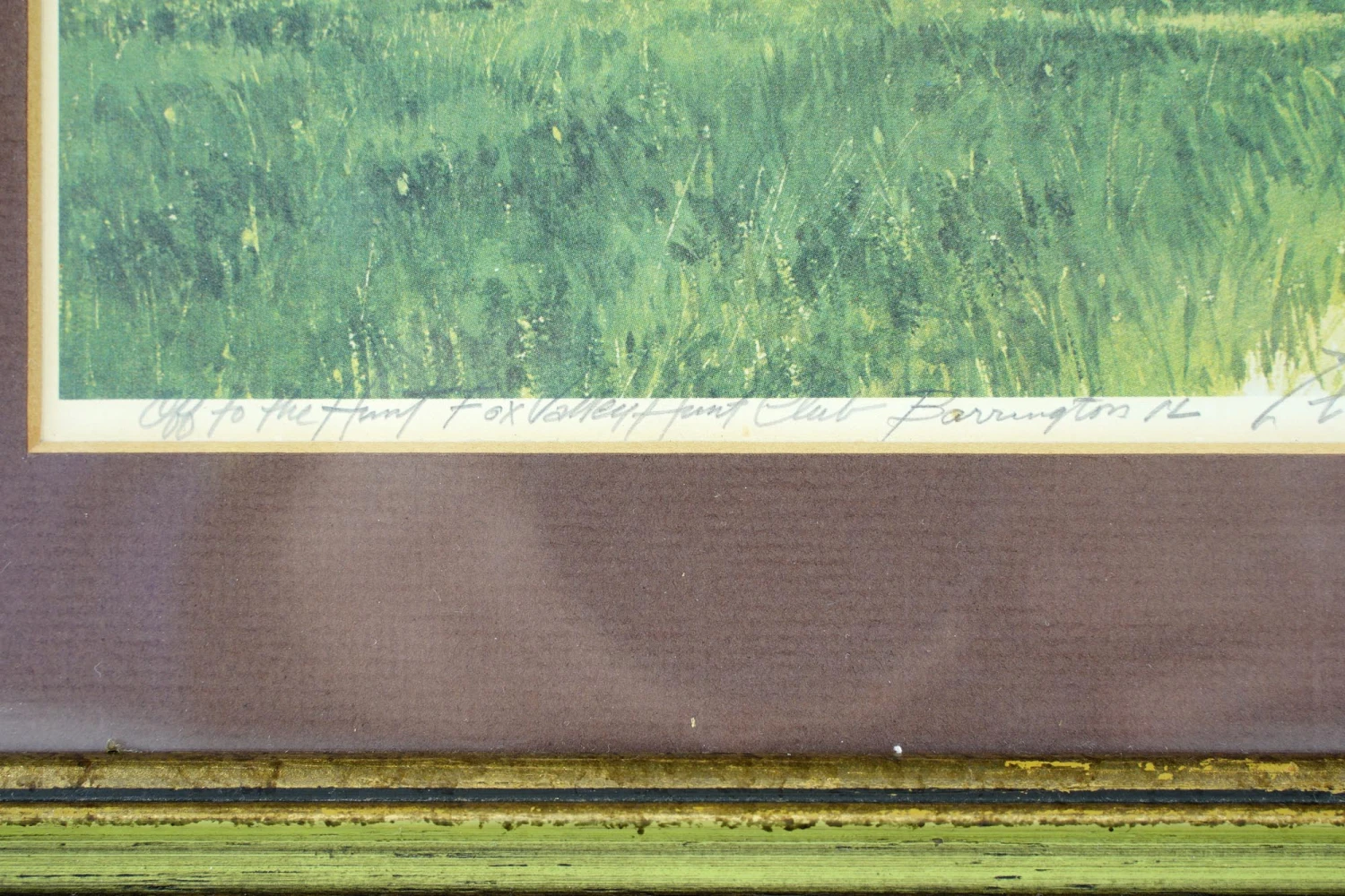 Richard Felden 1981 “Off To The Hunt Fox Valley Hunt Club” Framed Print 7 Richard Felden 1981 “Off To The Hunt Fox Valley Hunt Club” Framed Print - Image 5