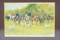 Richard Felden 1982 “Day Of The Hunt Fox Valley Hunt Club” Framed Print -OGT Sale Store q281904 05
