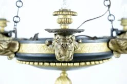 French Empire 6 Arm Lions & Eagles Bronze Chandelier 22 French Empire 6 Arm Lions & Eagles Bronze Chandelier -OGT Sale Store q281907 05